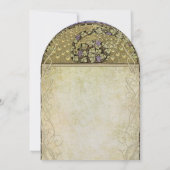 Invitation Art Nouveau Peacock Mariage cliquez LIRE PLUS (Dos)