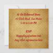 Invitation Art Nouveau Retro Holiday Angel (Dos)