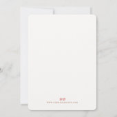 Invitation Art Nouveau Royal Lily Mariage (Dos)