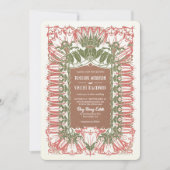 Invitation Art Nouveau Royal Lily Mariage (Devant)