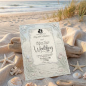 Invitation Art Nouveau Scrollwork Garden Wedding 