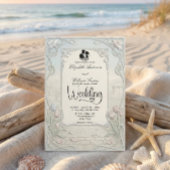 Invitation Art Nouveau Scrollwork Garden Wedding 