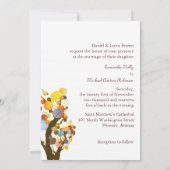 Invitation Art Nouveau Style Arbres Ranch Mariage (Dos)