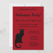 Invitation Art Nouveau vintage, Ce Soir Conversation Noir Cha (Dos)