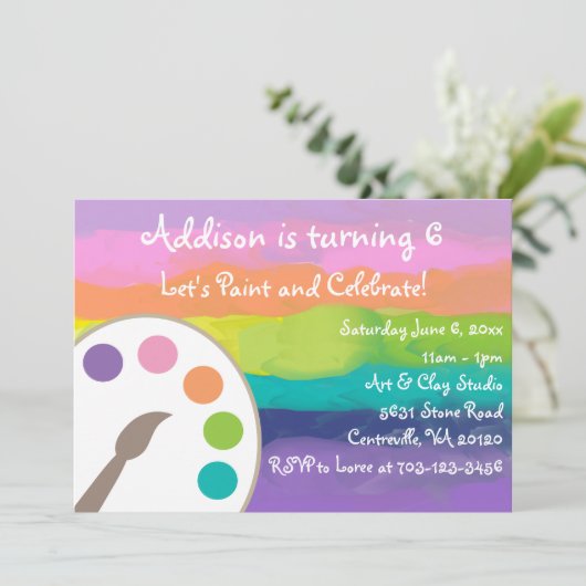 Invitation Art Party (Debout devant)