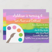 Invitation Art Party (Devant / Derrière)