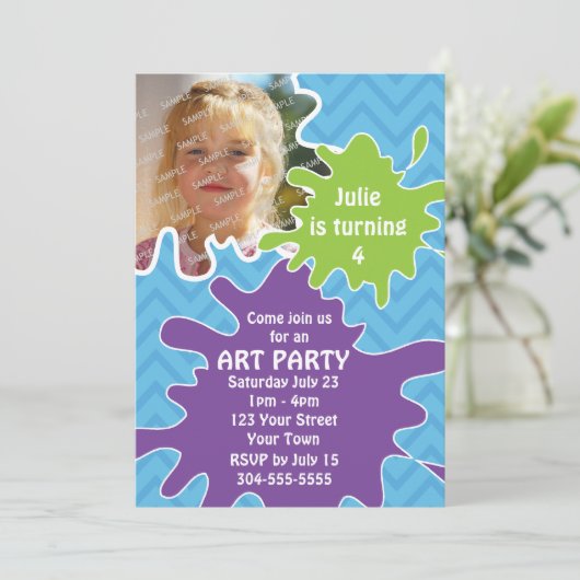 Invitation Art Party (Debout devant)