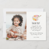 Invitation Art Peinture Anniversaire Merci de fête Photo (Devant)