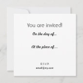 Invitation Art populaire hongrois (Dos)