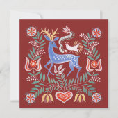 Invitation Art populaire hongrois (Devant)