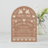 Invitation Art populaire Mexicaine Cielito Lindo Baby shower (Debout devant)