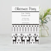 Invitation Art populaire moderne rennes de Noël (Debout devant)