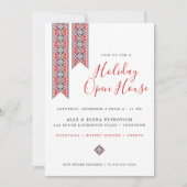 Invitation Art populaire slave moderne | Holiday Open House (Devant)