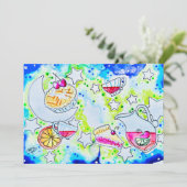 Invitation Art Punch aux Fruits (Debout devant)