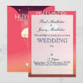 Invitation Art spatial de Huygens Titan (Devant / Derrière)