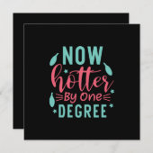 Invitation Art Teacher maintenant plus chaud d'un degré (Devant / Derrière)