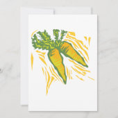 Invitation Art végétal coloré à la carotte frais (Devant)