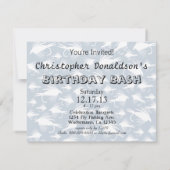 Invitation Art vintage de pêche de mouche (Dos)