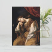 Invitation Artemisia Gentileschi - Repentante Mary Magdalene (Debout devant)