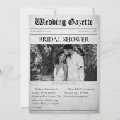 Invitation Article journal Fête des mariées Mariage (Devant)