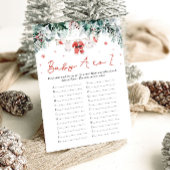 Invitation Articles de bébé pour Noël rouge de A à Z Jeu de B