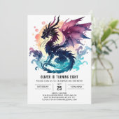 Invitation Artisan Dragon Anniversaire (Debout devant)