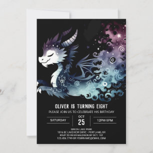 Invitation Artisan Fire Brething Dragon Anniversaire