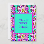 Invitation Artisan Floral Boho Aquarelle Conception d'invitat (Devant)