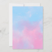 Invitation Artisanat coloré Fille Anniversaire Fête Invitatio (Dos)