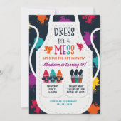 Invitation Artisanat de la partie de peinture Anniversaire de (Devant)