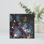 Invitation Artisanat Gourd Lanternes turques Acrylique Art (Debout devant)