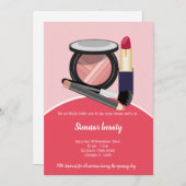 Invitation Artiste de maquillage (Devant / Derrière)