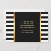 Invitation Artiste de maquillage Lèvres rouges Grandes Blancs (Dos)