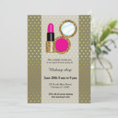 Invitation Artiste maquillage - choisir la couleur arrière - (Debout devant)