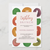 Invitation Artiste moderne Autumn Pastel Motif Anniversaire (Devant)