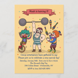 Invitation Artistes de Cirque