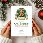 Invitation Artistic Funny Ugly Sweater Christmas Party