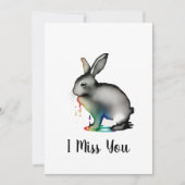 Invitation Artistic Rabbit CArd (Devant)
