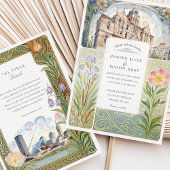 Invitation Artistic Turner Hall Milwaukee Art Nouveau Wedding
