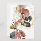 Invitation Artistique Abstrait Moderne Design élégant Anniver (Dos)