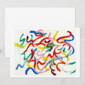 Invitation artistique Abstraite (Devant / Derrière)