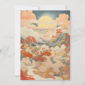 Invitation artistique japonaise vintage (Dos)