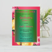 Invitation artistique mexicain inspiré Floral (Debout devant)