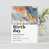 Invitation artistique minimaliste moderne  (Debout devant)