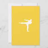 Invitation Arts martiaux jaunes (Dos)