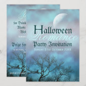 Invitation Arts Sombres : Mariage Romantique Gothique de Hall (Devant / Derrière)