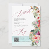 Invitation ArtsApp Chic Tropical Paradise Mariage (Dos)
