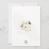 Invitation ArtsApp Elegant H2 Alabaster Cream Roses Baptême (Dos)