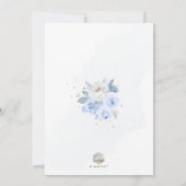 Invitation ArtsApp Elegant H2 Dusty Blue Roses Baptême (Dos)