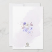 Invitation ArtsApp Elegant H2 Dusty violet Rose Baptême (Dos)